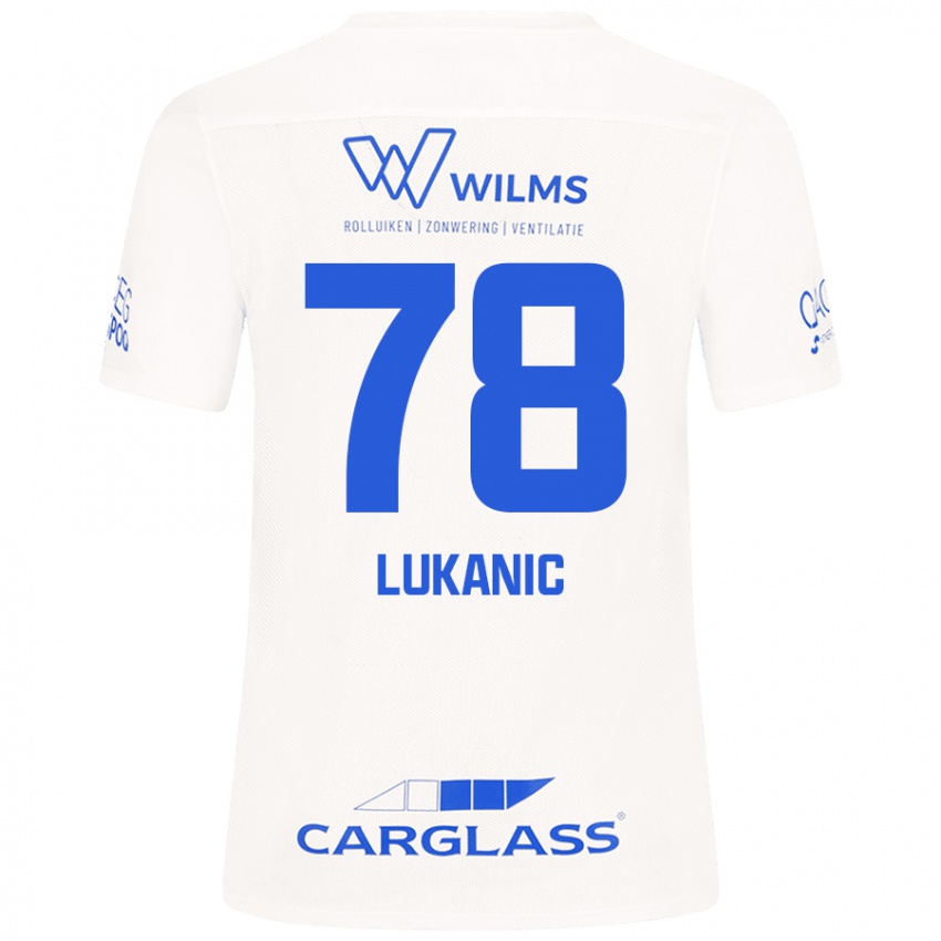 Niño Camiseta Luka Lukanic #78 Blanco 2ª Equipación 2024/25 La Camisa México