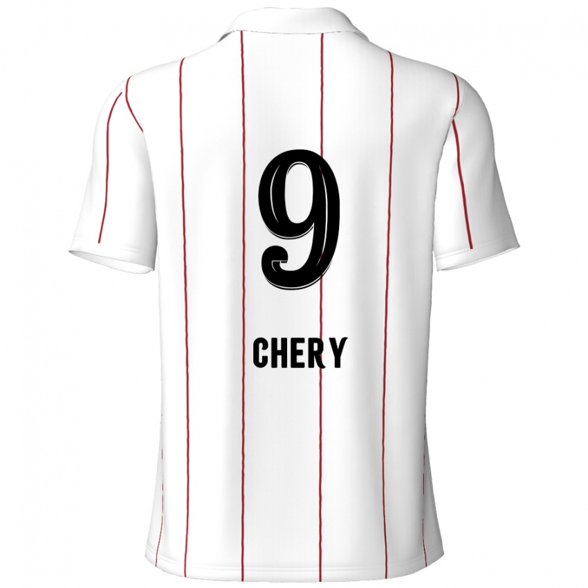 Niño Camiseta Tjaronn Chery #9 Blanco Negro 2ª Equipación 2024/25 La Camisa México