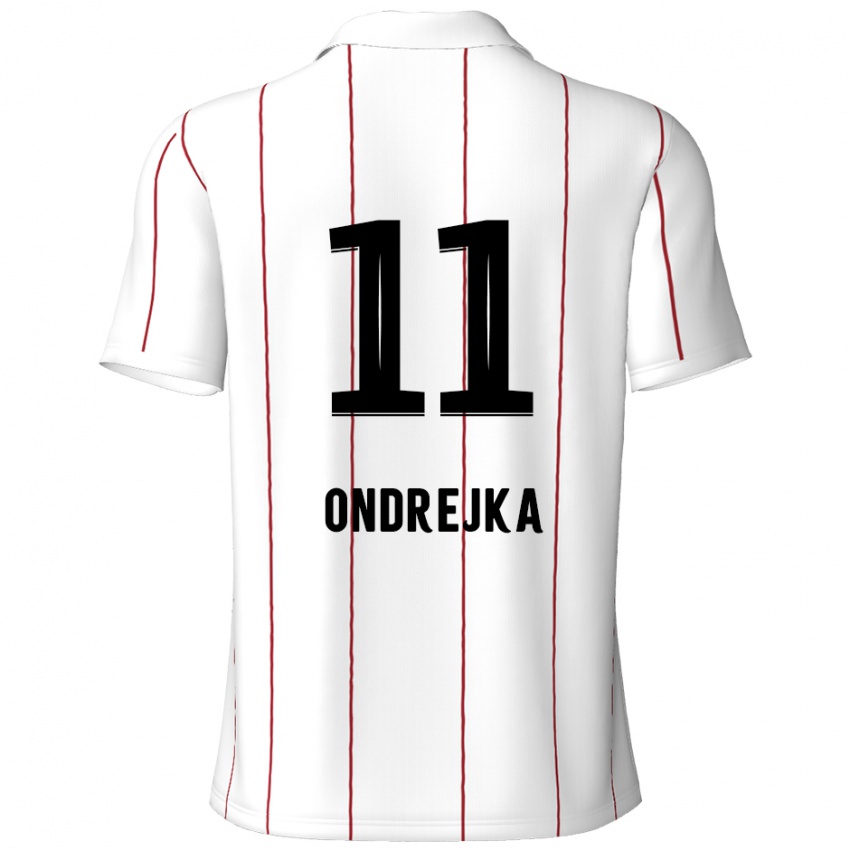 Niño Camiseta Jacob Ondrejka #11 Blanco Negro 2ª Equipación 2024/25 La Camisa México