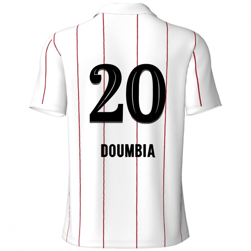 Niño Camiseta Mahamadou Doumbia #20 Blanco Negro 2ª Equipación 2024/25 La Camisa México