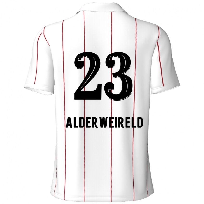 Niño Camiseta Toby Alderweireld #23 Blanco Negro 2ª Equipación 2024/25 La Camisa México