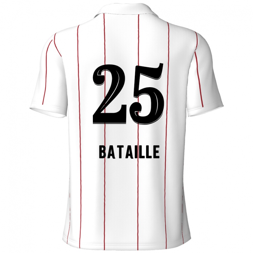 Niño Camiseta Jelle Bataille #25 Blanco Negro 2ª Equipación 2024/25 La Camisa México