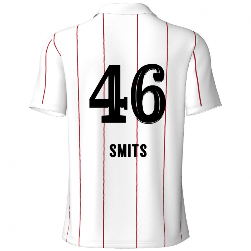 Niño Camiseta Milan Smits #46 Blanco Negro 2ª Equipación 2024/25 La Camisa México