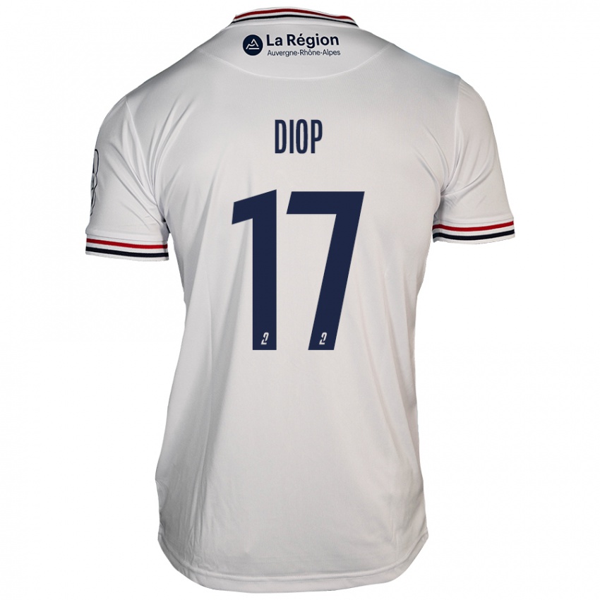 Niño Camiseta Ousmane Diop #17 Blanco 2ª Equipación 2024/25 La Camisa México