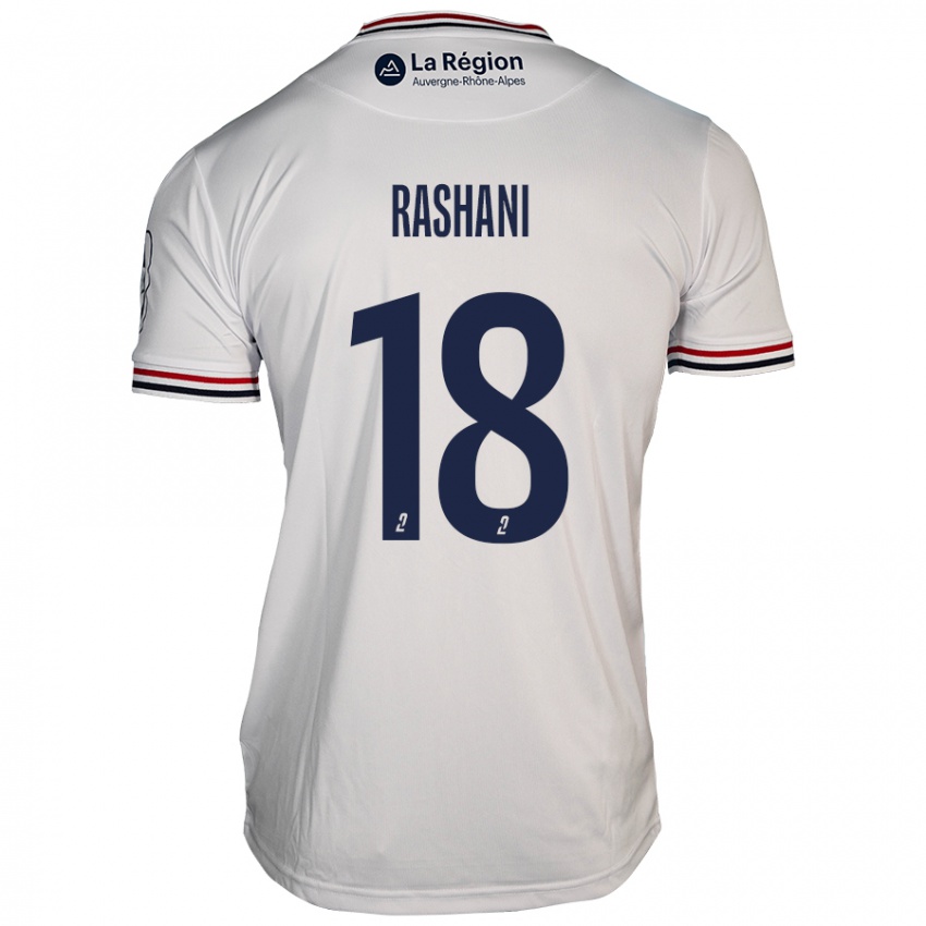 Niño Camiseta Elbasan Rashani #18 Blanco 2ª Equipación 2024/25 La Camisa México