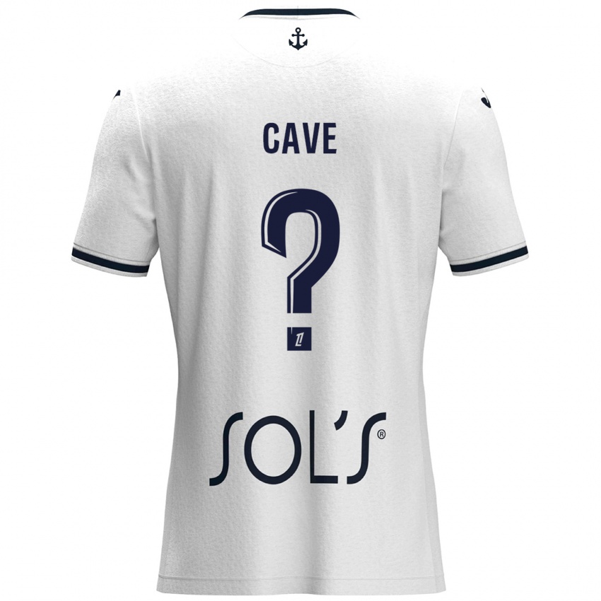 Niño Camiseta Steven Cave #0 Blanco Azul Oscuro 2ª Equipación 2024/25 La Camisa México