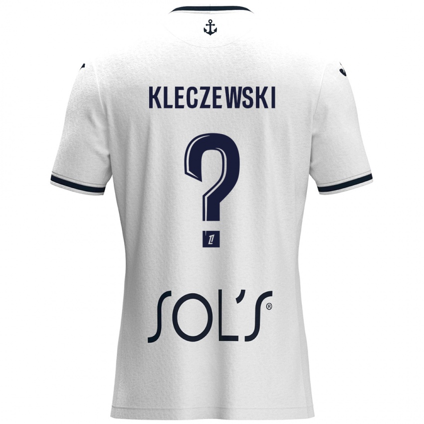 Niño Camiseta Louise Kleczewski #0 Blanco Azul Oscuro 2ª Equipación 2024/25 La Camisa México