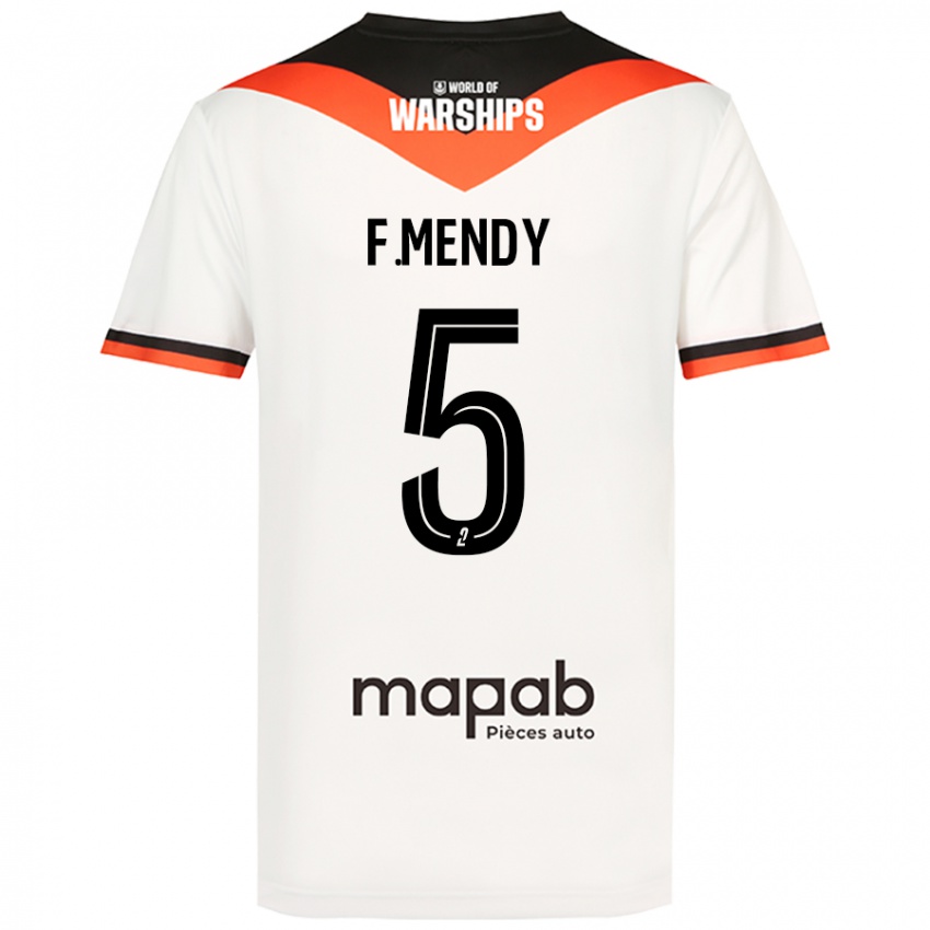 Niño Camiseta Formose Mendy #5 Blanco 2ª Equipación 2024/25 La Camisa México