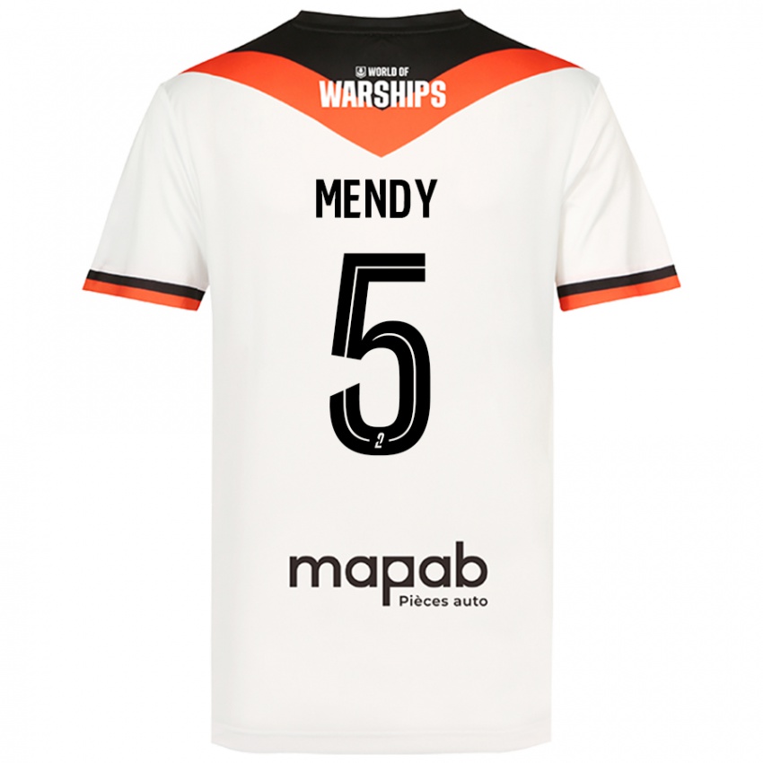 Niño Camiseta Benjamin Mendy #5 Blanco 2ª Equipación 2024/25 La Camisa México