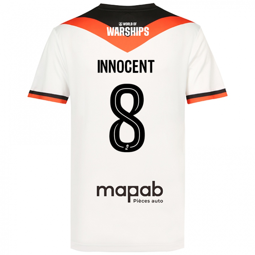 Niño Camiseta Bonke Innocent #8 Blanco 2ª Equipación 2024/25 La Camisa México