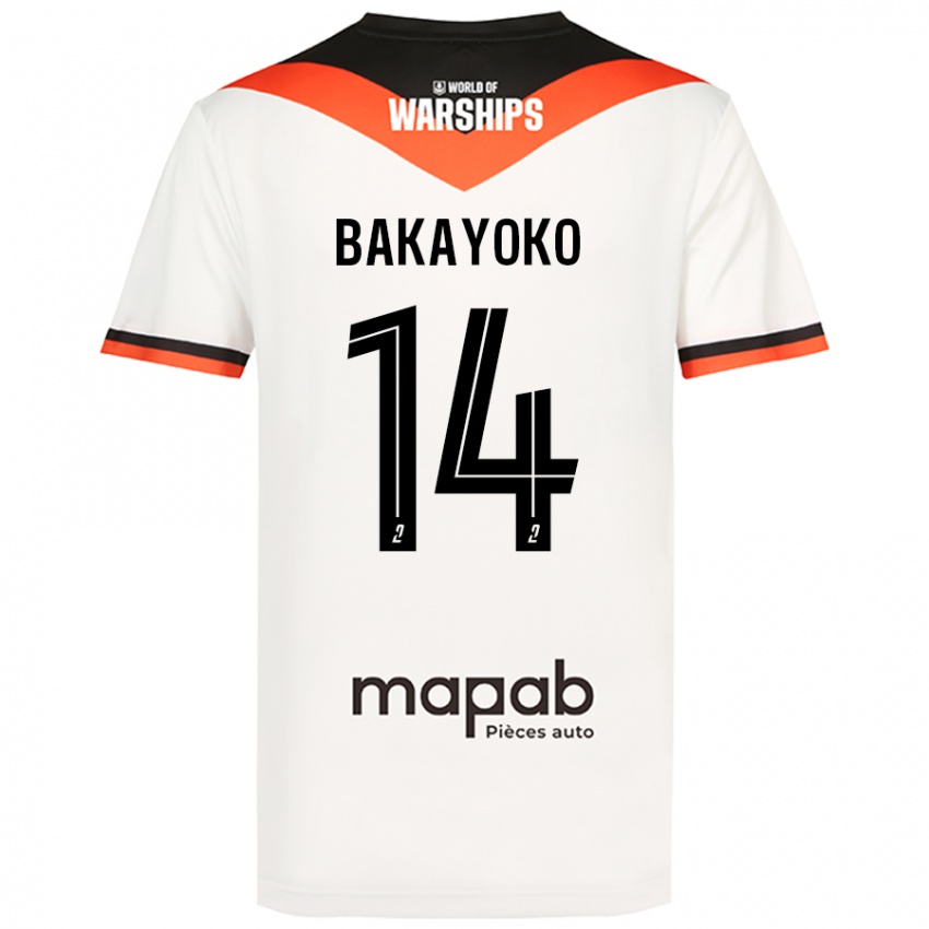 Niño Camiseta Tiemoué Bakayoko #14 Blanco 2ª Equipación 2024/25 La Camisa México