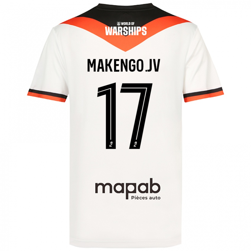 Niño Camiseta Jean-Victor Makengo #17 Blanco 2ª Equipación 2024/25 La Camisa México