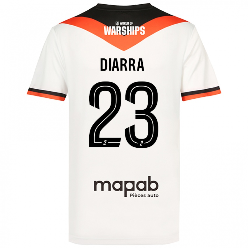 Niño Camiseta Stéphane Diarra #23 Blanco 2ª Equipación 2024/25 La Camisa México