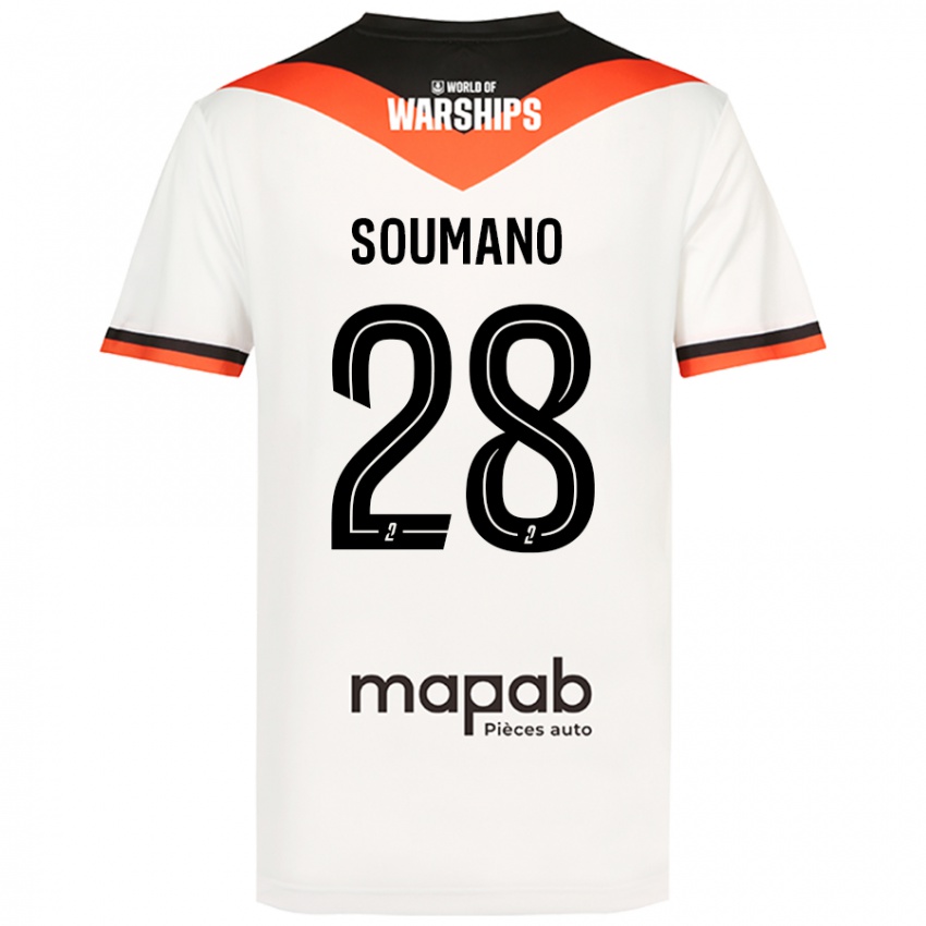 Niño Camiseta Sambou Soumano #28 Blanco 2ª Equipación 2024/25 La Camisa México