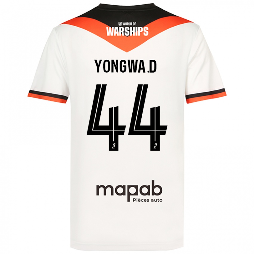 Niño Camiseta Darlin Yongwa #44 Blanco 2ª Equipación 2024/25 La Camisa México