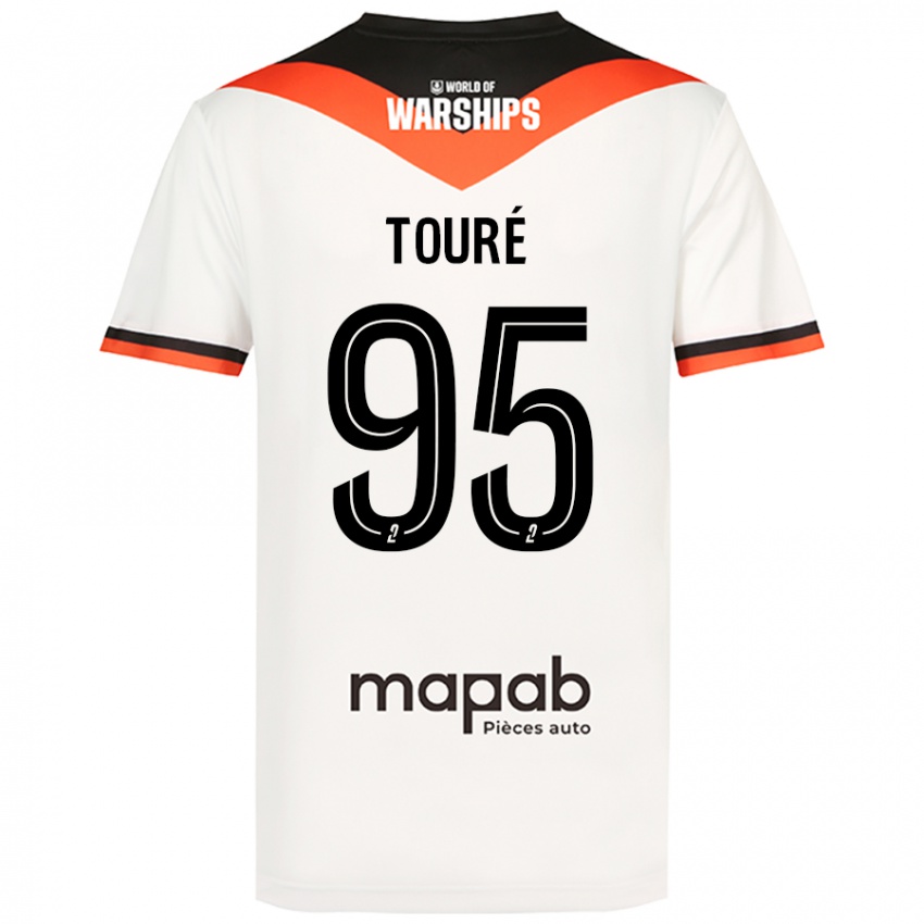 Niño Camiseta Isaak Touré #95 Blanco 2ª Equipación 2024/25 La Camisa México