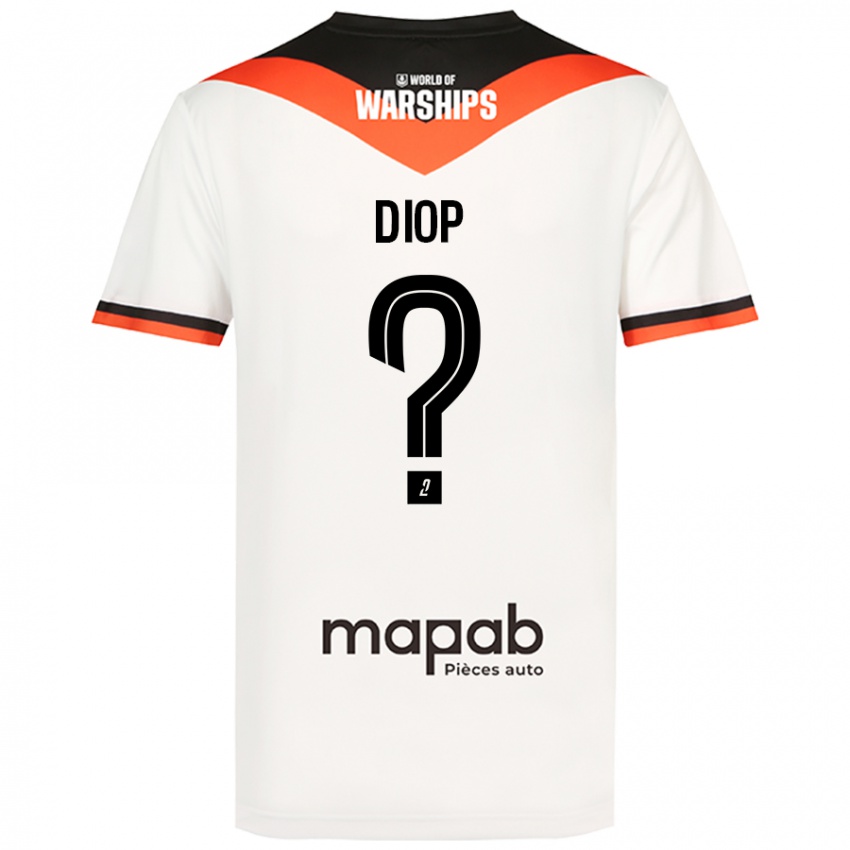 Niño Camiseta Samba Diop #0 Blanco 2ª Equipación 2024/25 La Camisa México