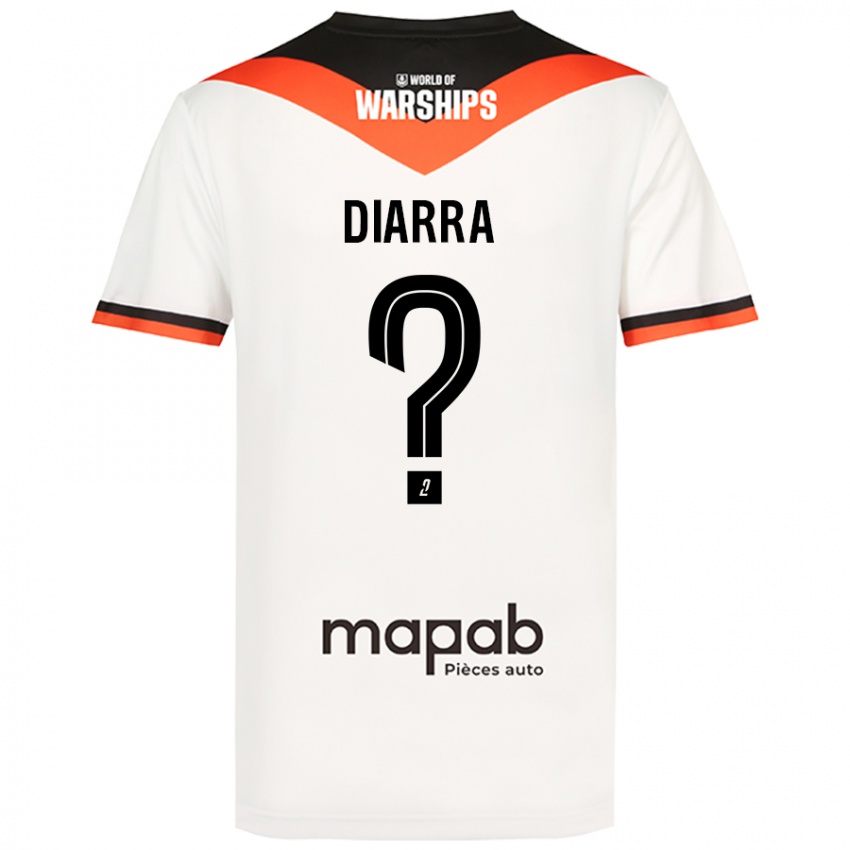 Niño Camiseta Boubakar Diarra #0 Blanco 2ª Equipación 2024/25 La Camisa México