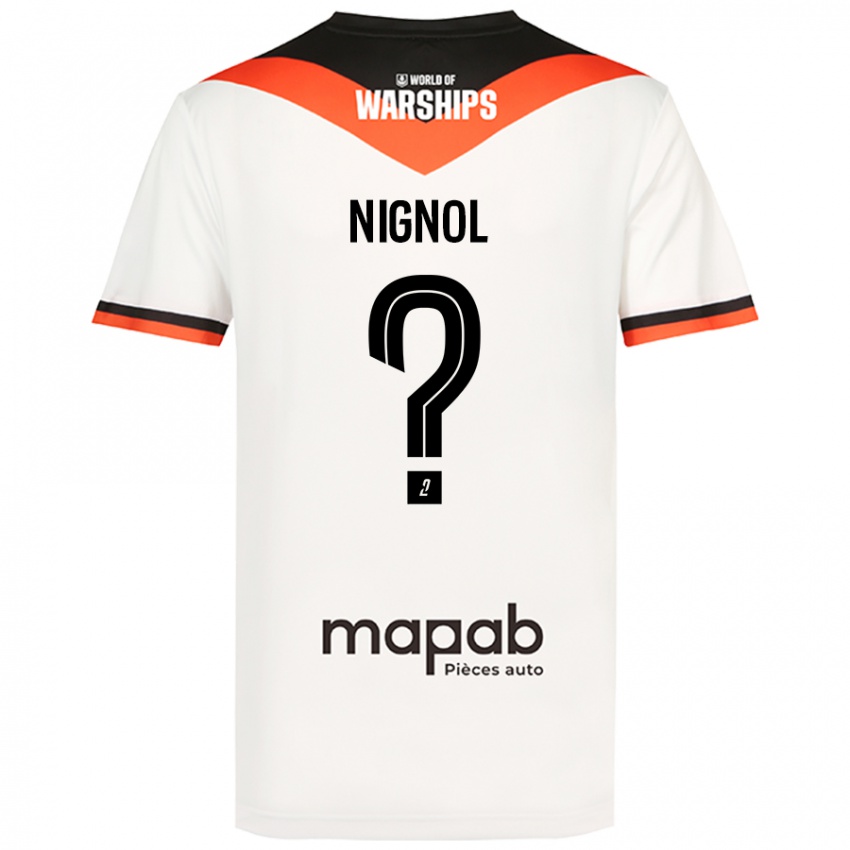 Niño Camiseta Vincent Nignol #0 Blanco 2ª Equipación 2024/25 La Camisa México