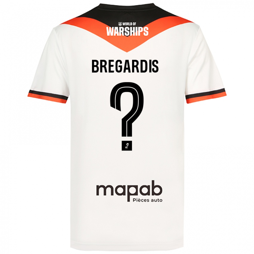 Niño Camiseta Tom Bregardis #0 Blanco 2ª Equipación 2024/25 La Camisa México