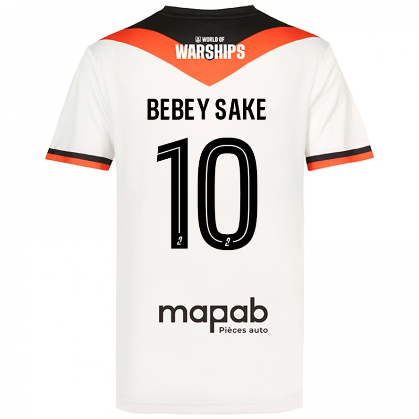 Niño Camiseta Mattéo Bebey Sake #10 Blanco 2ª Equipación 2024/25 La Camisa México