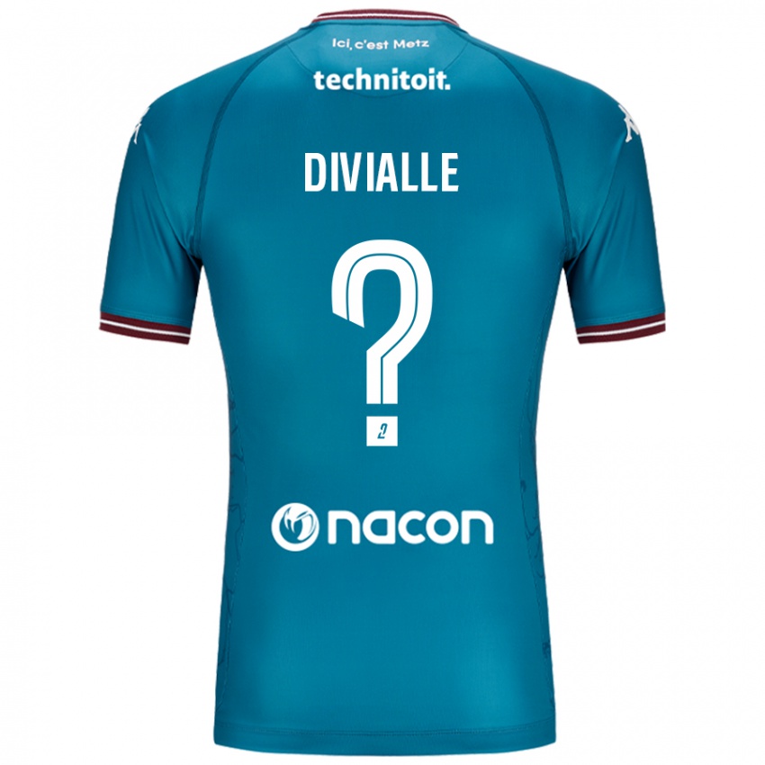 Niño Camiseta Charles Divialle #0 Azul Petróleo 2ª Equipación 2024/25 La Camisa México