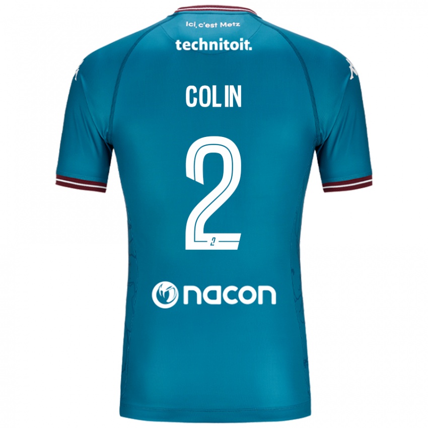 Niño Camiseta Maxime Colin #2 Azul Petróleo 2ª Equipación 2024/25 La Camisa México