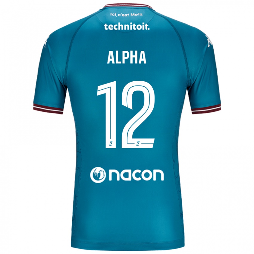 Niño Camiseta Alpha Touré #12 Azul Petróleo 2ª Equipación 2024/25 La Camisa México