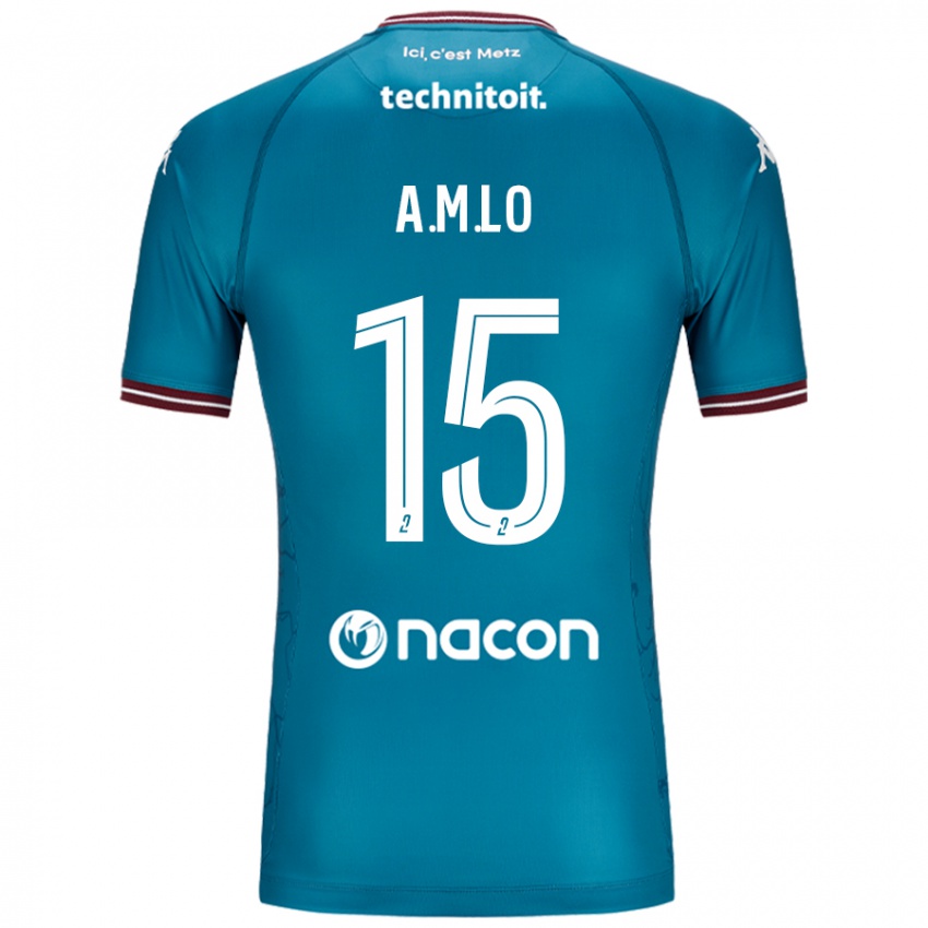 Niño Camiseta Aboubacar Lô #15 Azul Petróleo 2ª Equipación 2024/25 La Camisa México