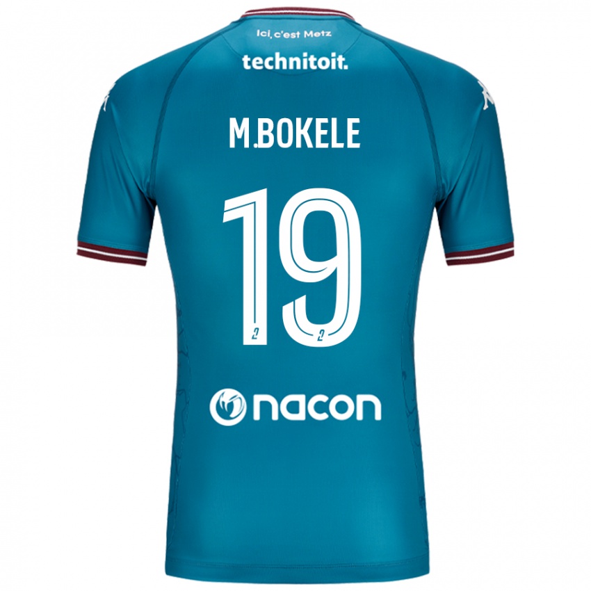 Niño Camiseta Morgan Bokele #19 Azul Petróleo 2ª Equipación 2024/25 La Camisa México