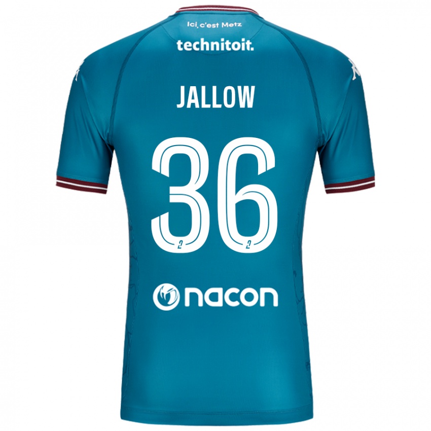 Niño Camiseta Ablie Jallow #36 Azul Petróleo 2ª Equipación 2024/25 La Camisa México