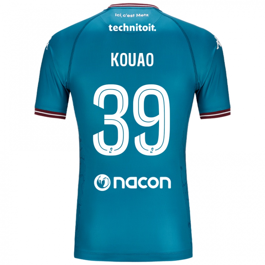 Niño Camiseta Koffi Kouao #39 Azul Petróleo 2ª Equipación 2024/25 La Camisa México