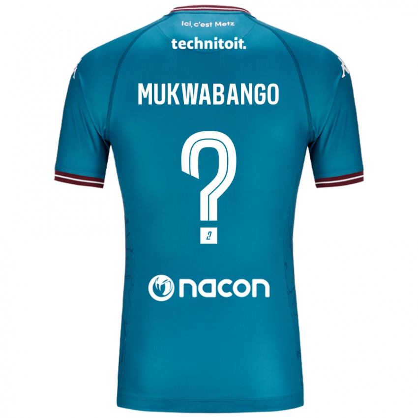 Niño Camiseta Bénit Mukwabango #0 Azul Petróleo 2ª Equipación 2024/25 La Camisa México