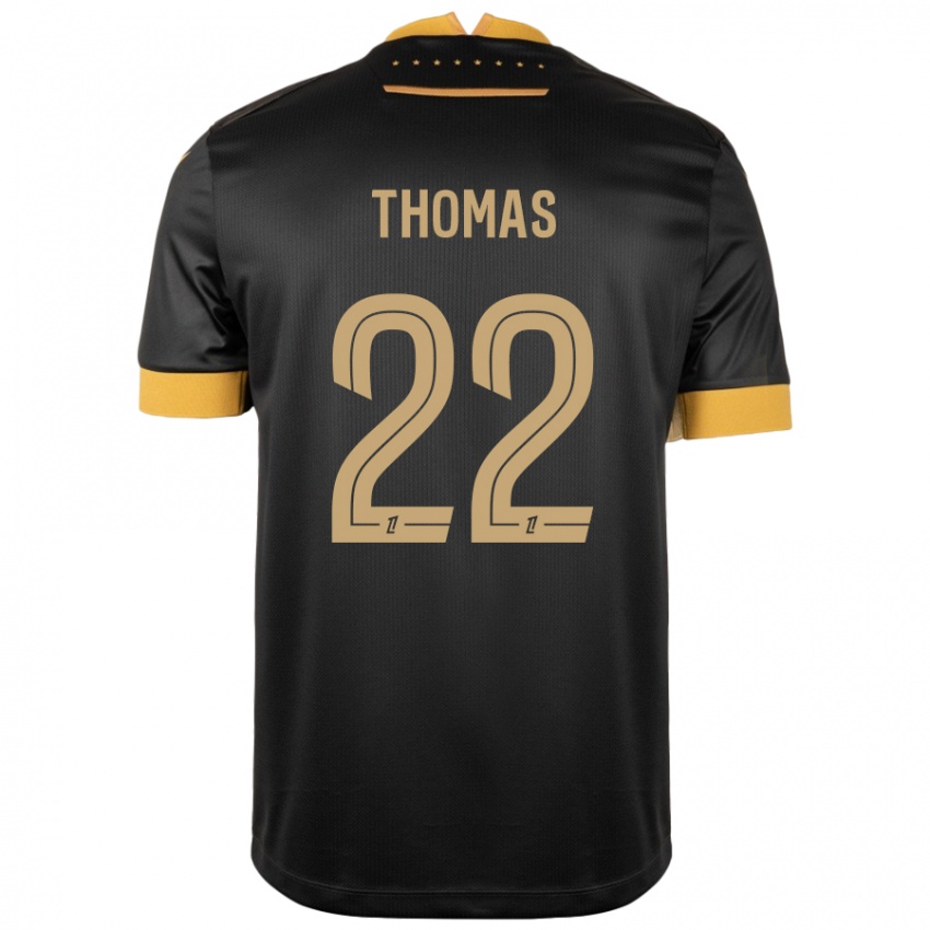 Niño Camiseta Sorba Thomas #22 Negro Marrón 2ª Equipación 2024/25 La Camisa México