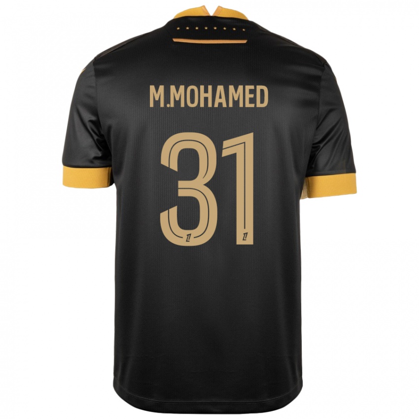 Niño Camiseta Mostafa Mohamed #31 Negro Marrón 2ª Equipación 2024/25 La Camisa México