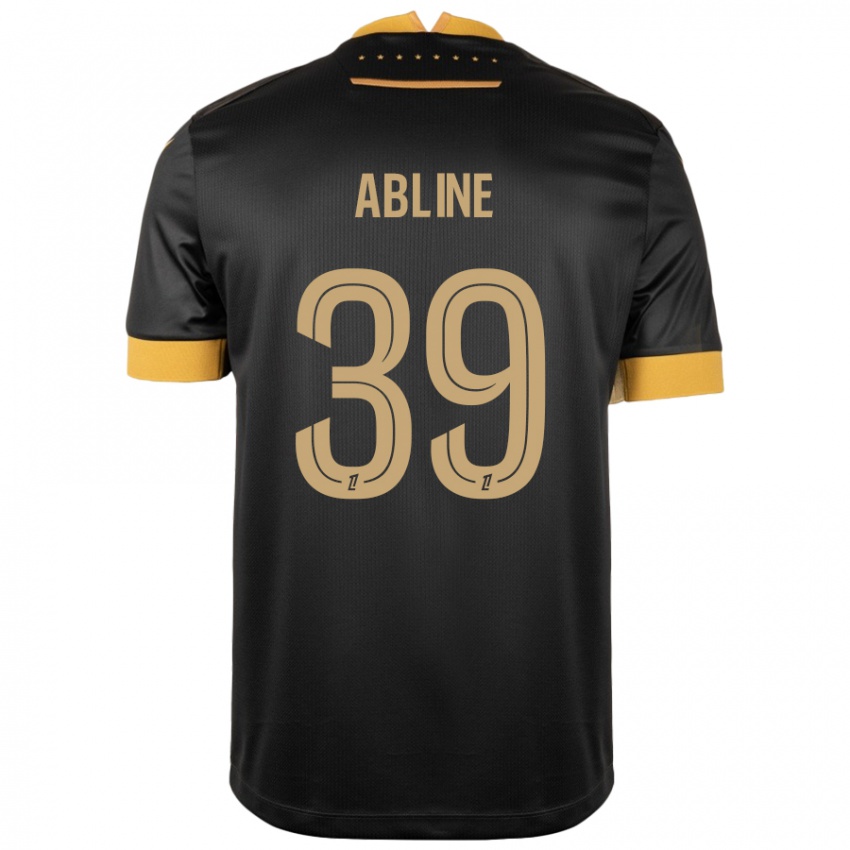 Niño Camiseta Matthis Abline #39 Negro Marrón 2ª Equipación 2024/25 La Camisa México