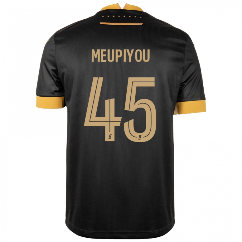 Niño Camiseta Bastien Meupiyou #45 Negro Marrón 2ª Equipación 2024/25 La Camisa México