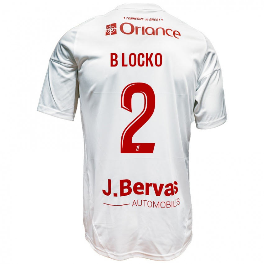 Niño Camiseta Bradley Locko #2 Blanco Rojo 2ª Equipación 2024/25 La Camisa México