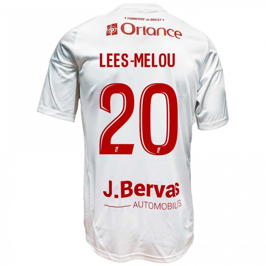 Niño Camiseta Pierre Lees-Melou #20 Blanco Rojo 2ª Equipación 2024/25 La Camisa México