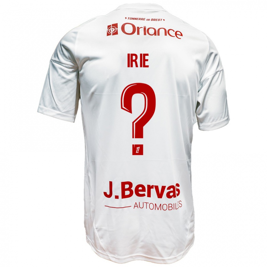 Niño Camiseta Paris Irie #0 Blanco Rojo 2ª Equipación 2024/25 La Camisa México