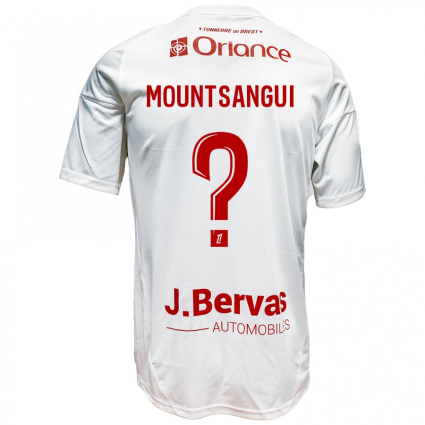 Niño Camiseta Warren Mountsangui #0 Blanco Rojo 2ª Equipación 2024/25 La Camisa México