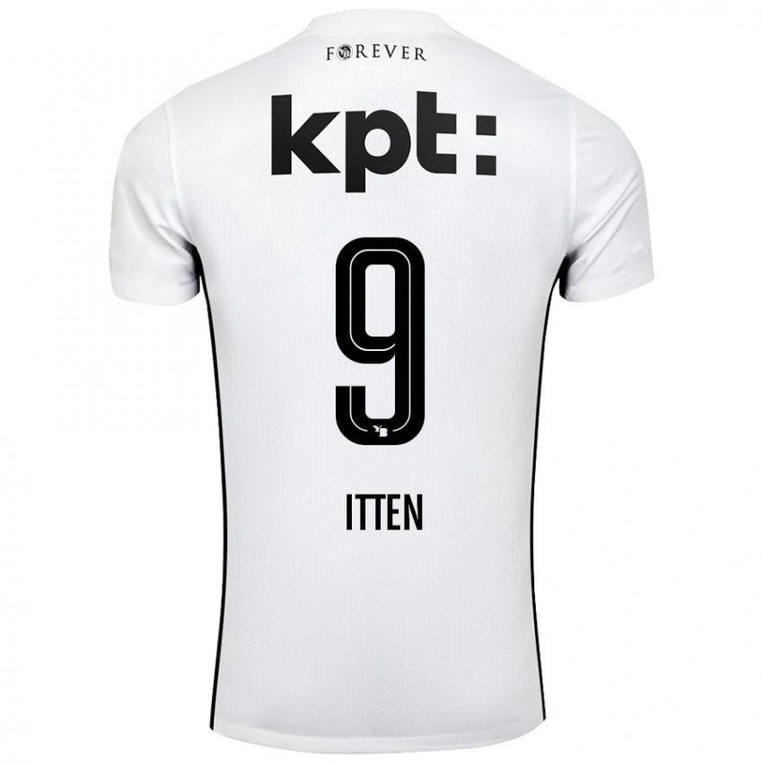 Niño Camiseta Cedric Itten #9 Blanco Negro 2ª Equipación 2024/25 La Camisa México