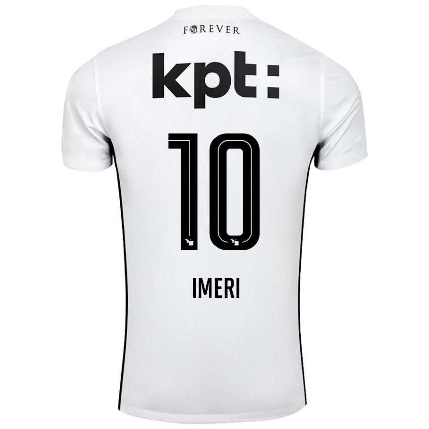 Niño Camiseta Kastriot Imeri #10 Blanco Negro 2ª Equipación 2024/25 La Camisa México