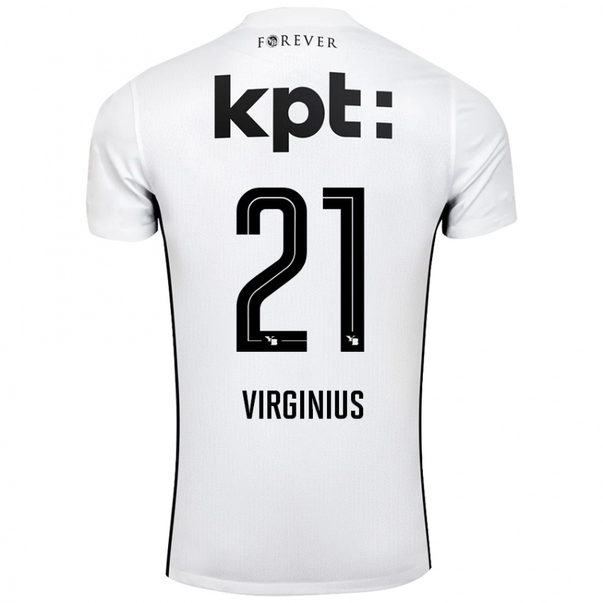 Niño Camiseta Alan Virginius #21 Blanco Negro 2ª Equipación 2024/25 La Camisa México