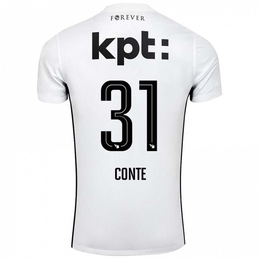 Niño Camiseta Facinet Conte #31 Blanco Negro 2ª Equipación 2024/25 La Camisa México