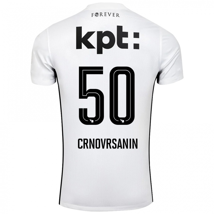 Niño Camiseta Sadin Crnovrsanin #50 Blanco Negro 2ª Equipación 2024/25 La Camisa México