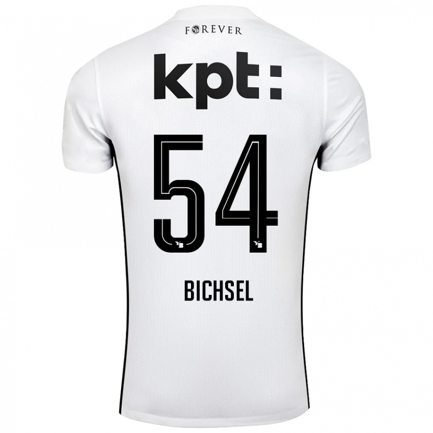 Niño Camiseta Joel Bichsel #54 Blanco Negro 2ª Equipación 2024/25 La Camisa México