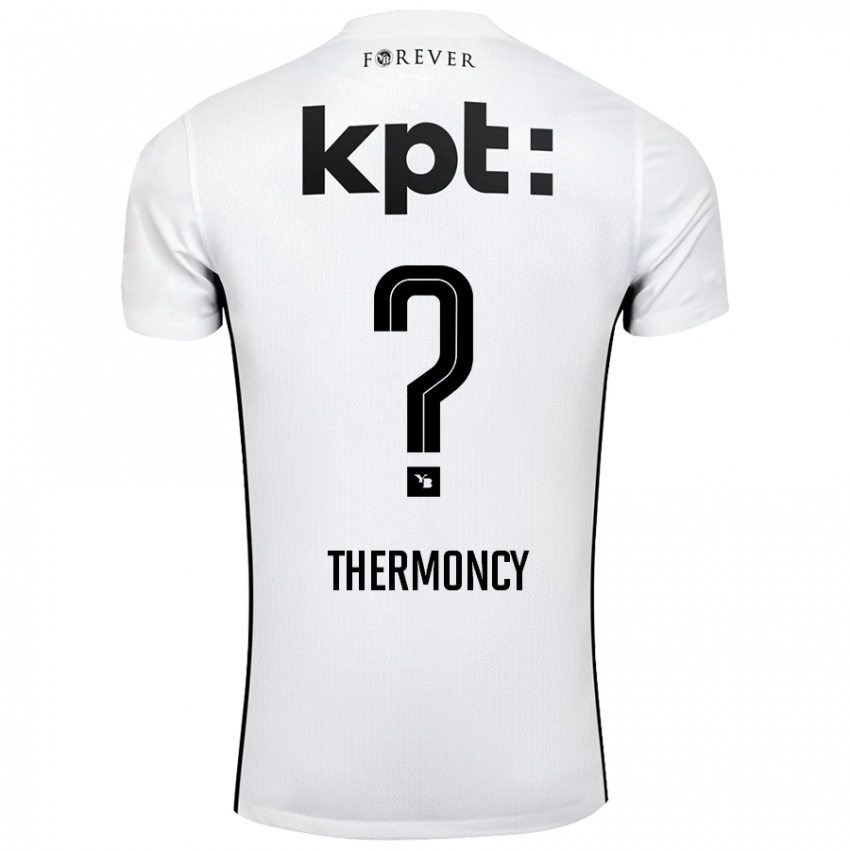 Niño Camiseta Keeto Thermoncy #0 Blanco Negro 2ª Equipación 2024/25 La Camisa México