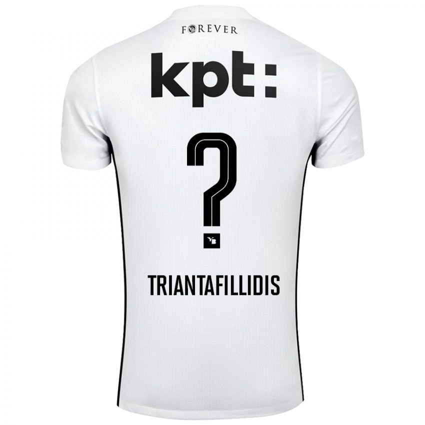 Niño Camiseta Nevin Triantafillidis #0 Blanco Negro 2ª Equipación 2024/25 La Camisa México