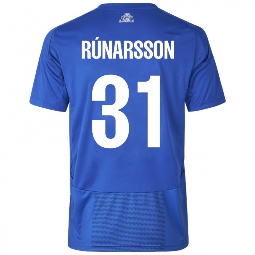 Niño Camiseta Runar Alex Runarsson #31 Blanco Azul 2ª Equipación 2024/25 La Camisa México